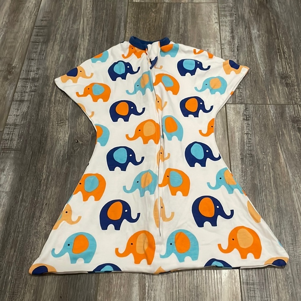 Sleeping Baby Zipadee Zip XS elephant print